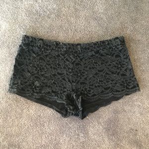 Brandy Melville Black Lace Shorts
